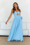 Midtøsten Off-Shoulder Rynket Maxikjole