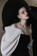 Oversized strik Hepburn-jurk