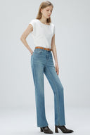 Jeans a gamba larga slim French Fry