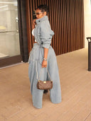 Vintage vida jeans tvådelad set