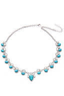 Women's Bohemian Loop Turquoise Necklace