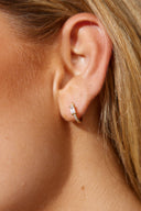 Brincos Eyes To The Soul Banhados a Ouro 18K Transparentes