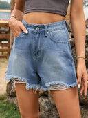 Shorts de mezclilla versátiles ajustados