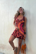 Hochtailliertes Camisole Minikleid