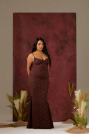 Leah Blonde Maxi Kjole