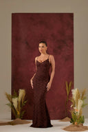 Leah Blonde Maxi Kjole