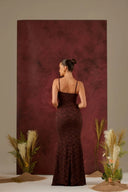 Leah Blonde Maxi Kjole