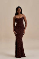 Leah Spitzen-Maxikleid