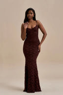 Leah Spitzen-Maxikleid