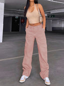 Versatile Elastic Denim Work Pants
