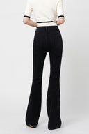 Jeans neri slim flare