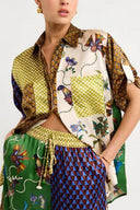 Speciale Folkprint Losse Wijde Broek-Set