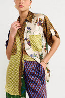 Pantaloni larghi a gamba larga con stampa folk speciale - Set