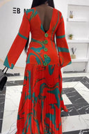 Vestido Maxi Plisado Aurora