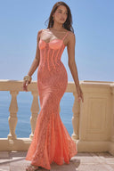 Kleid mit Spaghettiträgern