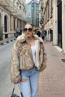 Stilvolle Kunstlederjacke