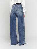 Jeans Cary de tiro alto, pierna ancha y estilo holgado