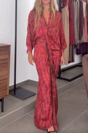Abito stampato stile kimono