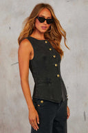 Used-Look Lockerer Denim Anzug