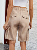 Vaskede utility denimshorts