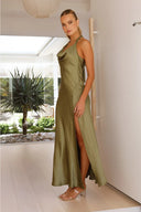 Sian Maxikleid - Oliv