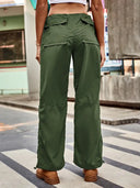 Pantaloni cargo jogger a vita con coulisse e vestibilità ampia