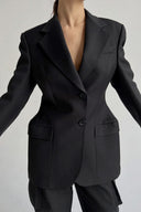 V-hals Taljeret Forårsblazer
