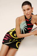 Veneta Backless Halter Mini Dress