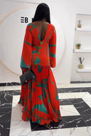 Vestido Maxi Plisado Aurora