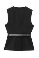 Urban Sleeveless Blazer & Pants Set