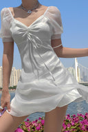 Puffärmel Transparentes Prinzessinnen Kleid