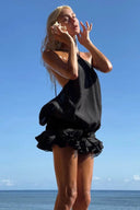 Rochie mini fără spate Coastal Kiss cu decolteu halter