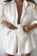 Linnen Tweedelig Shortset