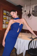 Rochie maxi Holly - Albastru