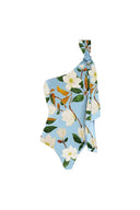 Frisches Blumen-Einteiler-Badeanzug-Set