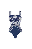 Set costum de baie cu imprimeu etnic