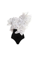 Costume intero retrò in rete e pizzo