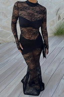 Maxišaty Midnight Lace Dream