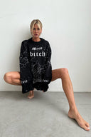 Oversize Streetwear Pullover mit Used-Look