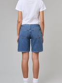 Adjustable  Stretch Denim Shorts