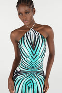 Ray of Sea print jumpsuit