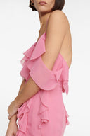 Pink Mist Rose Maxi Kjole