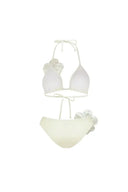 Sexy Bikini-Set mit Neckholder und 3D-Blumen