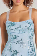 Vestido Mini de Lantejoulas Glam Night com Alças