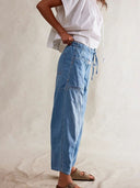 Comfortabele boyfriend jeans met taille