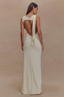 Serene Midikleid mit offenem Rücken