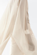 Chiffon let flydende kappe top