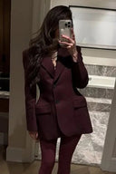 V-hals Taljeret Forårsblazer