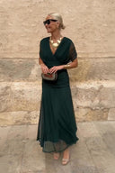 Chocolate Tulle Maxi Dress