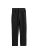 Jean cigarette noir taille haute